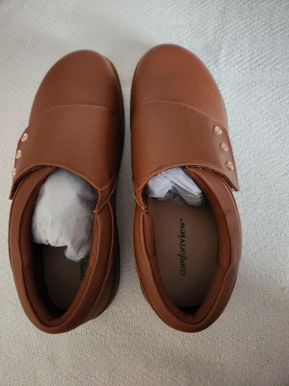 Comfortview 10W Hickory Brown Slip-On Comfort Shoe